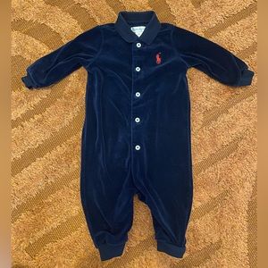 Ralph Lauren- Velvet Onsie 6months